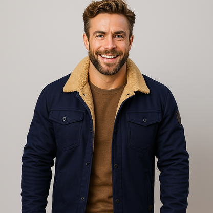 Ocampo | Men’s Shearling Lined Winter Jacket