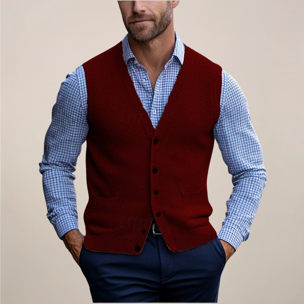 Hilton | Men’s Sleeveless Vest Sweater