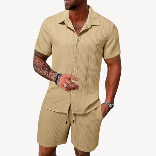 Nicson | Men’s Casual Shirt & Shorts Set