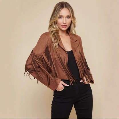 Zalira | Women’s Fringe Cropped Jacket