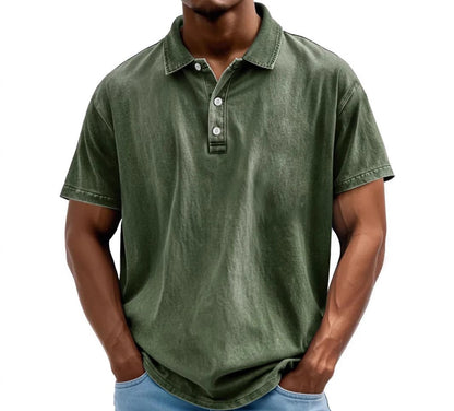 Marlo | Men’s Washed Vintage Polo Shirt