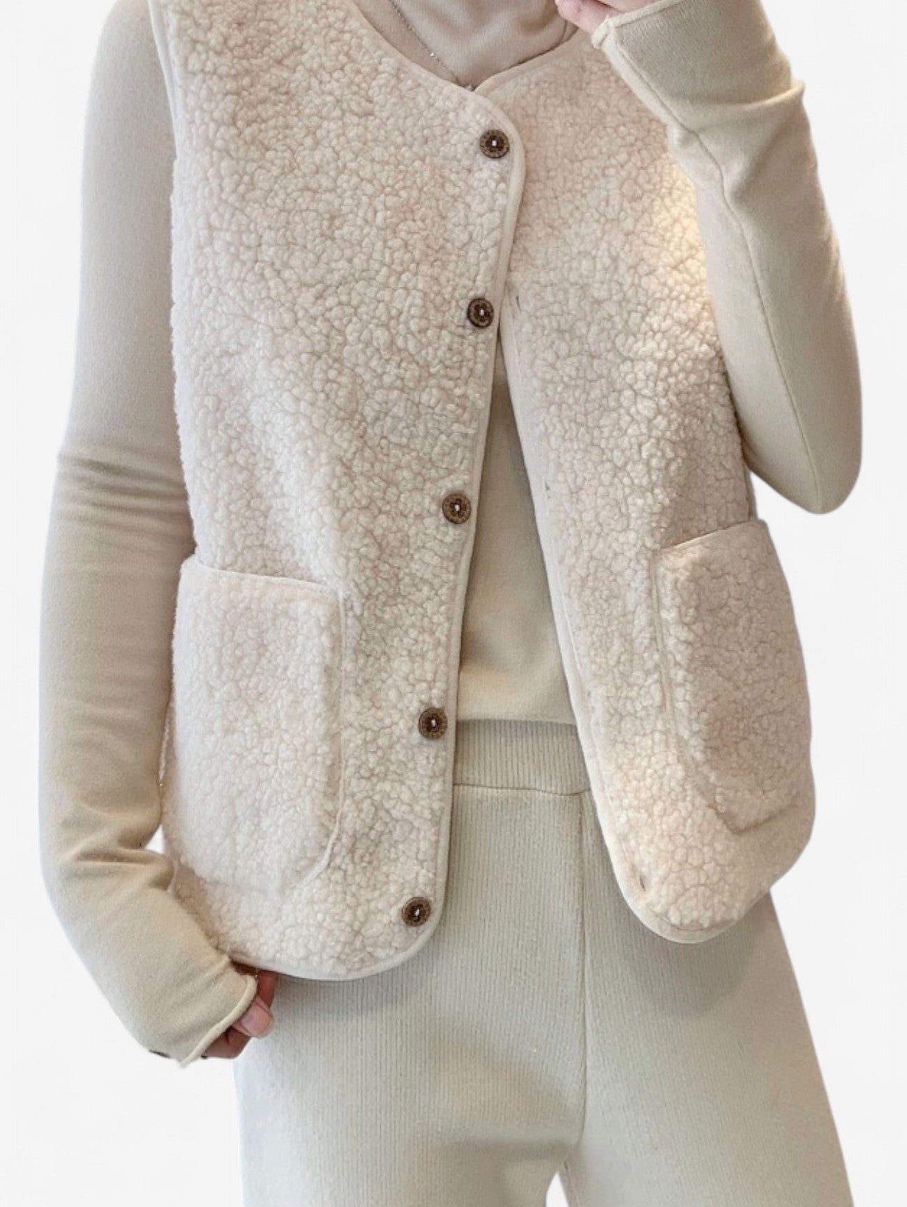 Lerina | Women’s Sleeveless Button-Down Gilet Vest