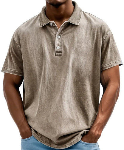 Marlo | Men’s Washed Vintage Polo Shirt