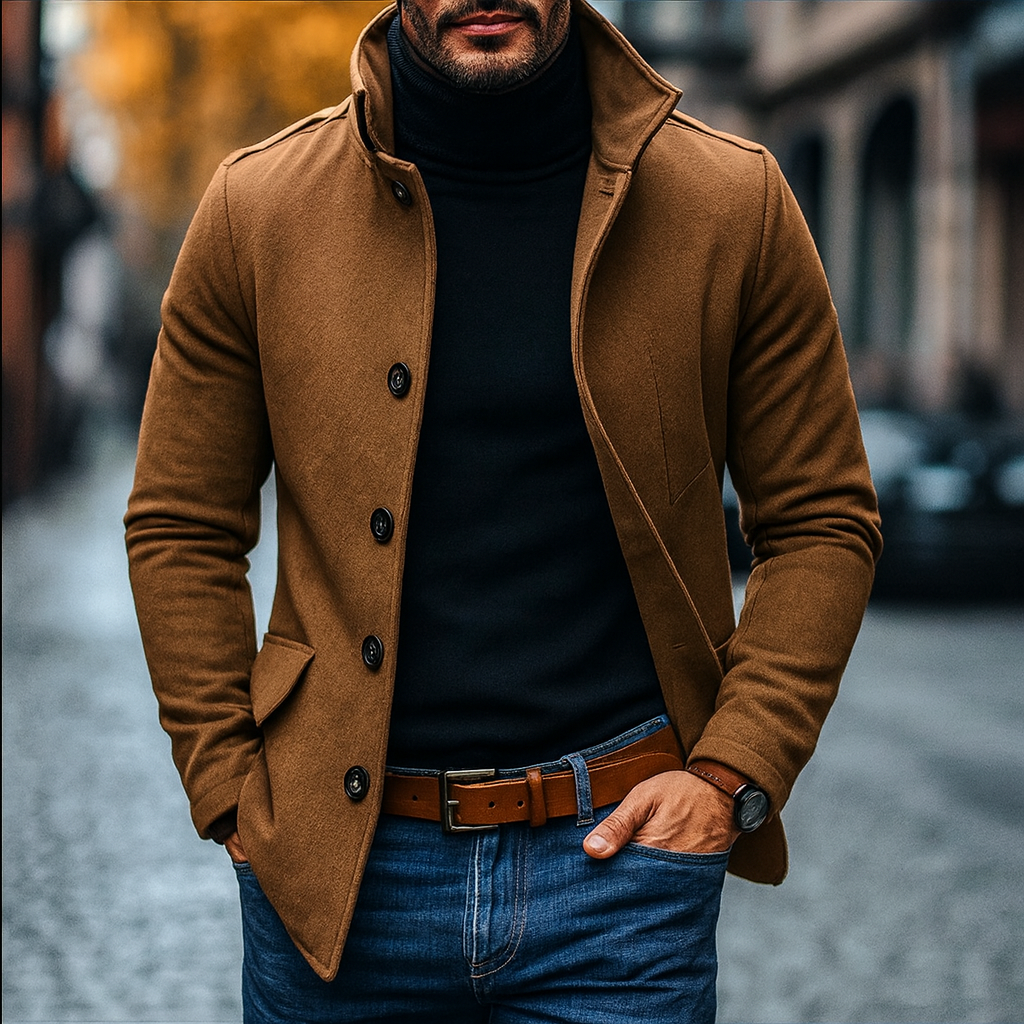 Valen | Men’s Wool Tailored Overcoat