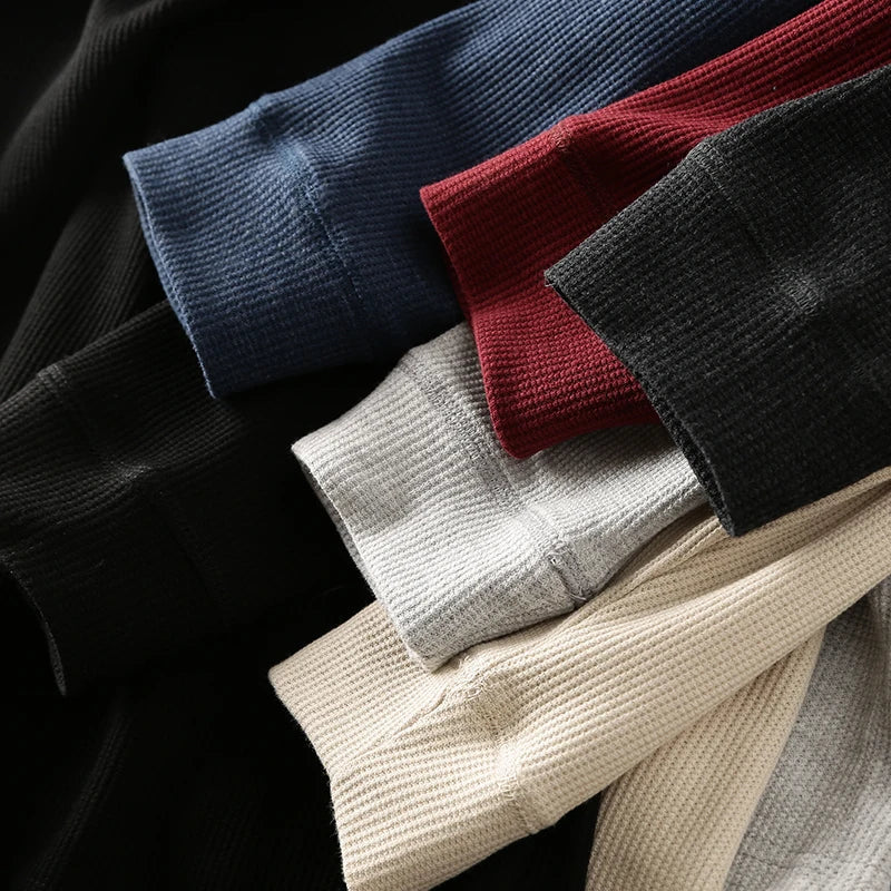 Ravein | Men’s Long Sleeve Henley Shirt