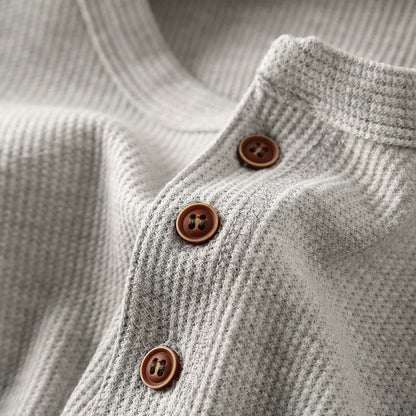 Ravein | Men’s Long Sleeve Henley Shirt