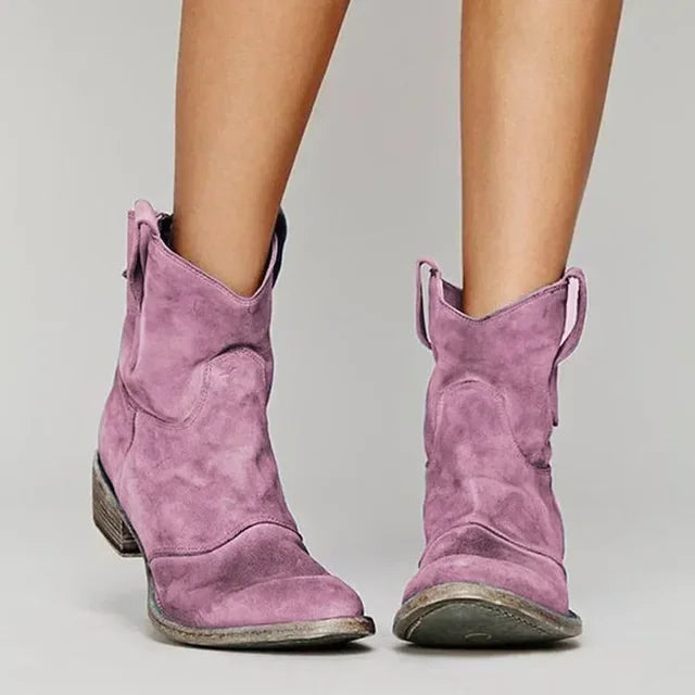 Jianna | Women’s Vintage Cowboy Ankle Boots