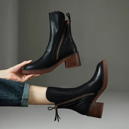 Ludovica | Women’s Elegant Leather Ankle Boots