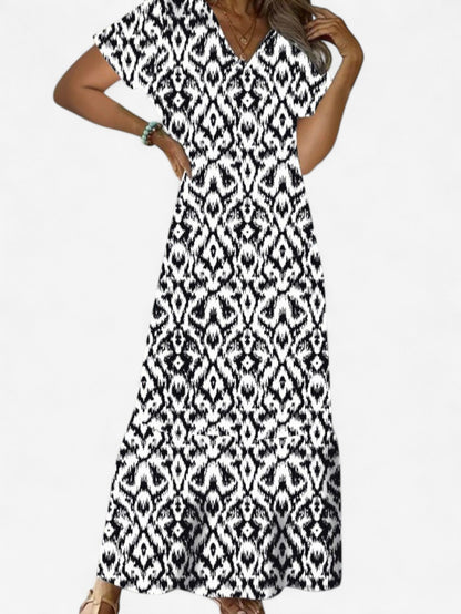Solevia | Women’s Boho V-Neck Maxi Dress