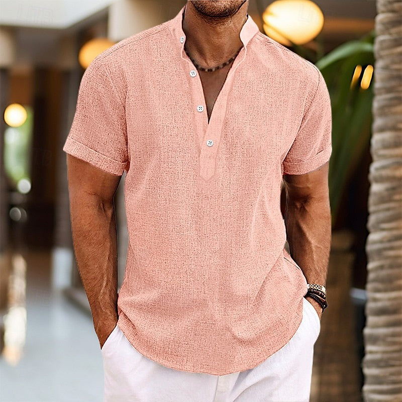 Sorvian | Men’s Lightweight Band Collar Shirt