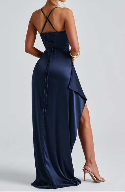 Valora | Women’s Ruched Maxi Evening Dress