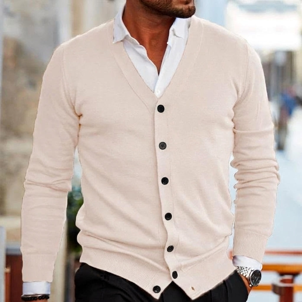 Velion | Men’s Slim Fit V-Neck Cardigan