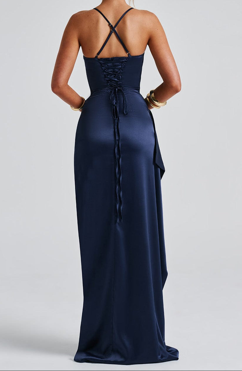 Valora | Women’s Ruched Maxi Evening Dress