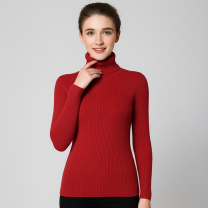 Charlee | Women’s Ribbed Turtleneck Sweater