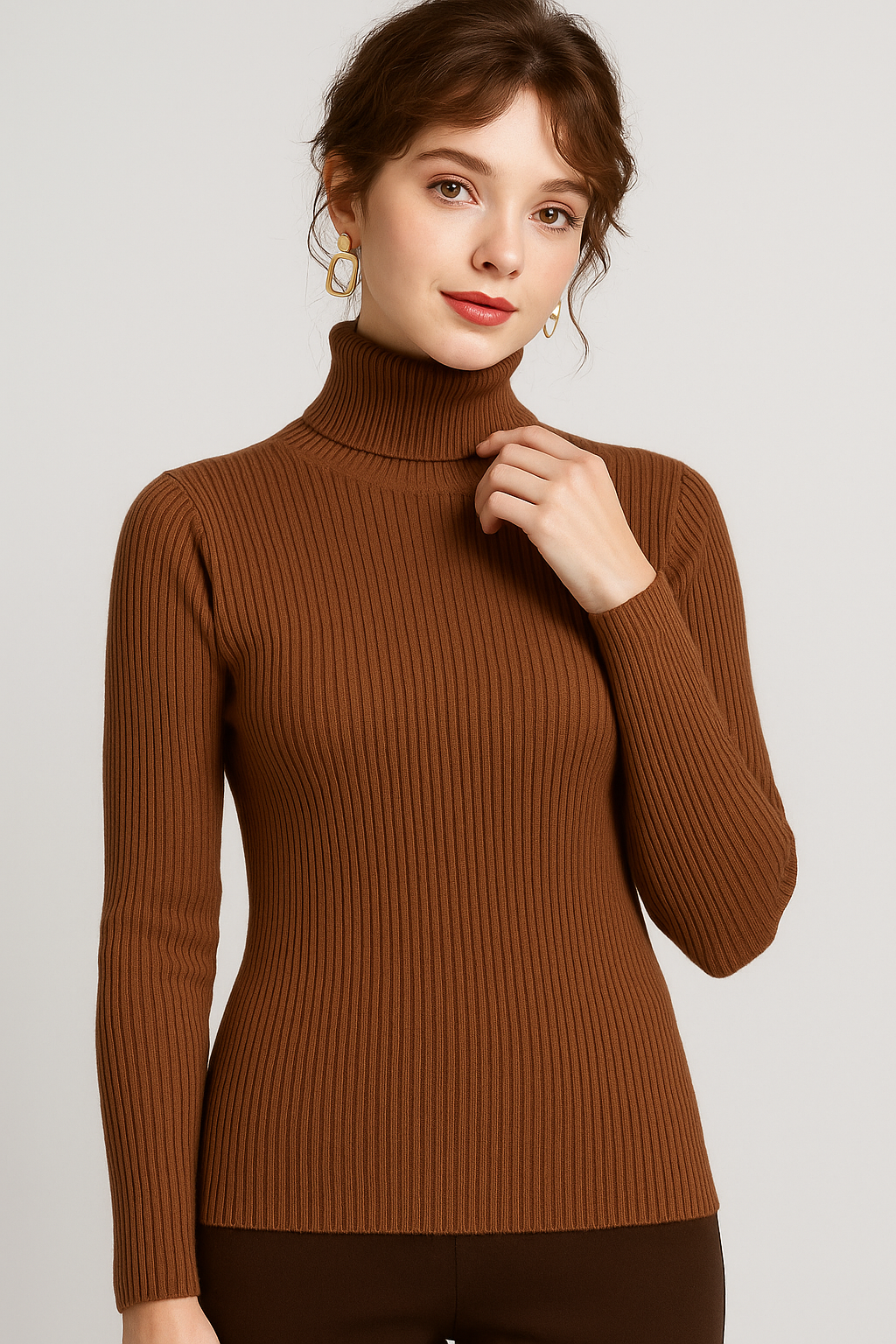 Charlee | Women’s Ribbed Turtleneck Sweater