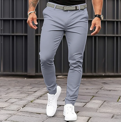 Zentaro | Men’s Slim Tapered Jogger Trousers
