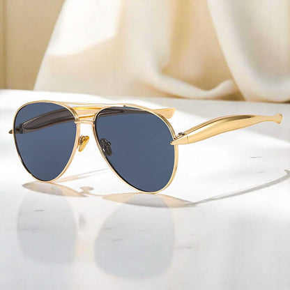 Jinkee | Women’s Gold-Tone Aviator Sunglasses