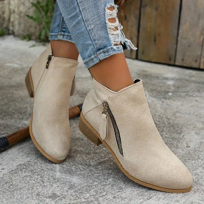 Klara | Women’s Elegant Zip Ankle Boots