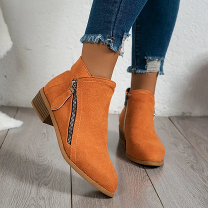 Klara | Women’s Elegant Zip Ankle Boots