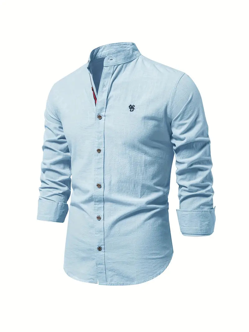 Gerom | Men’s Long Sleeve Slim Fit Shirt
