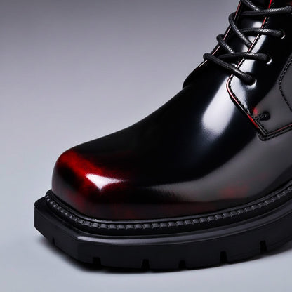 Vantello | Men’s Vintage Gloss Leather Boots