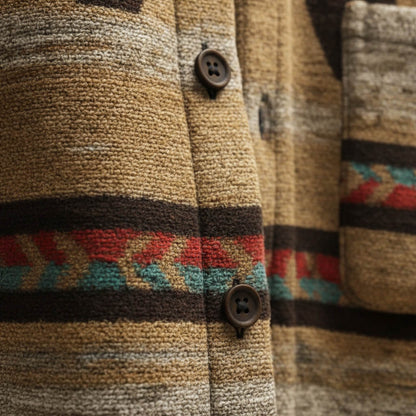 Crello | Men’s Patterned Wool Jacket