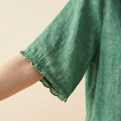 Elviane | Women’s Linen Blend Blouse