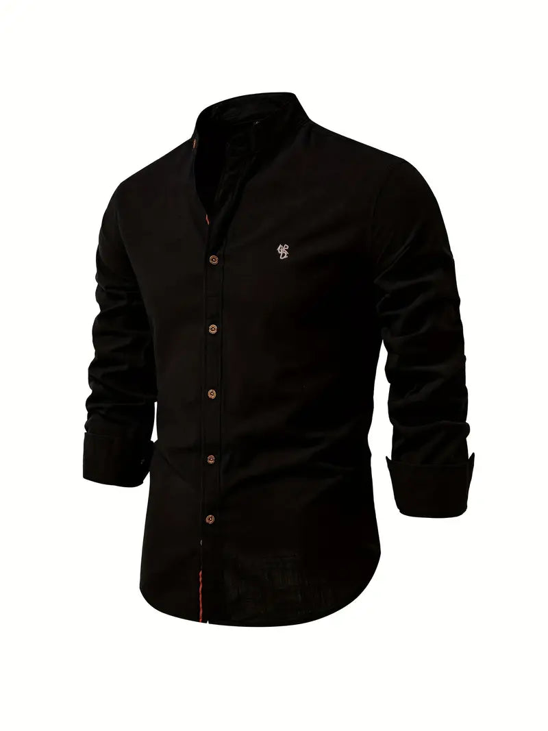 Gerom | Men’s Long Sleeve Slim Fit Shirt
