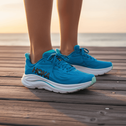 Hoka Clifton 10 Lightweight Running Shoes Cushioned Breathable Comfort Trainers