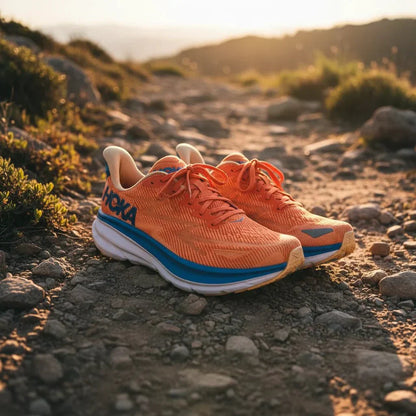 Hoka Clifton 9 Lightweight Running Shoes Cushioned Breathable Comfort Trainers