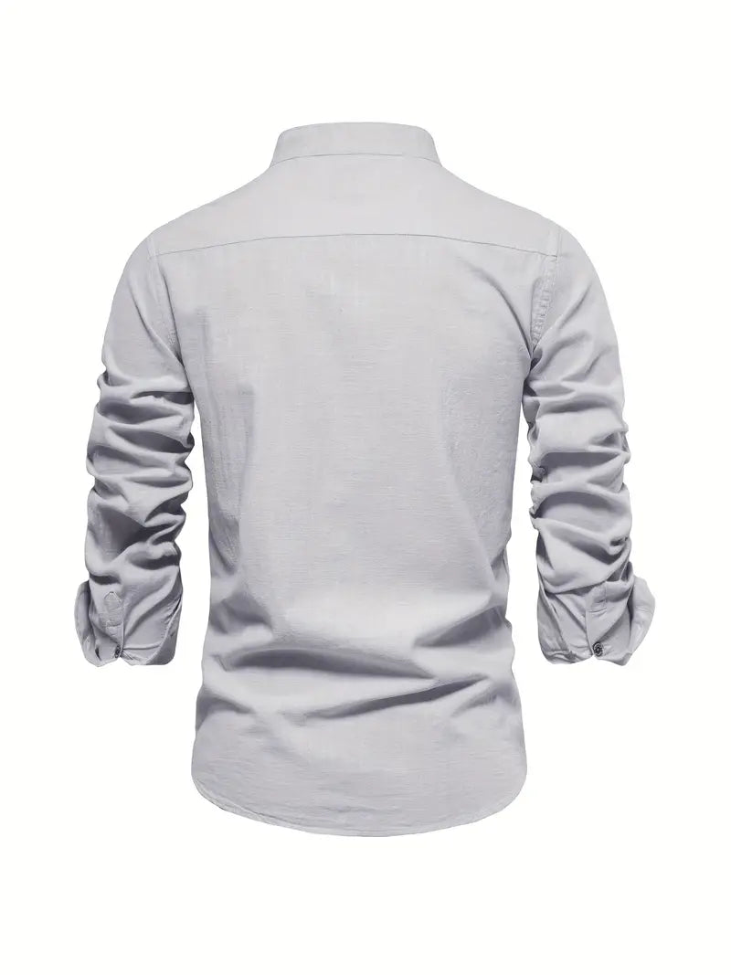 Gerom | Men’s Long Sleeve Slim Fit Shirt