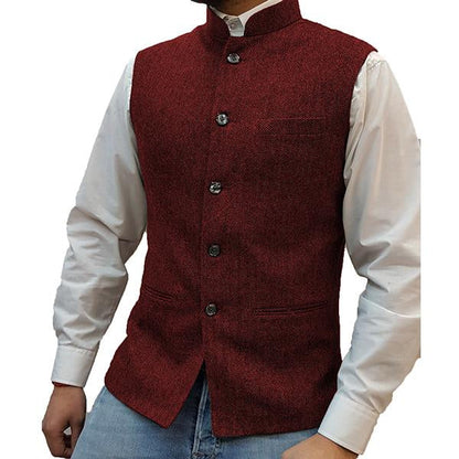 Rendaj | Men’s Stand Collar Vest