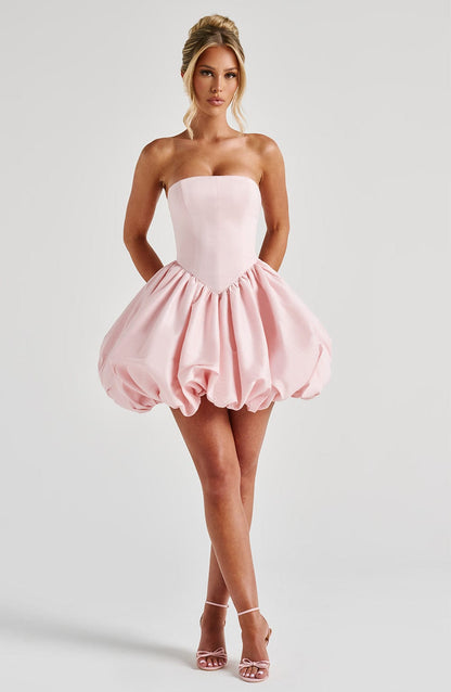 Annila | Women’s Strapless Puff Ball Mini Dress