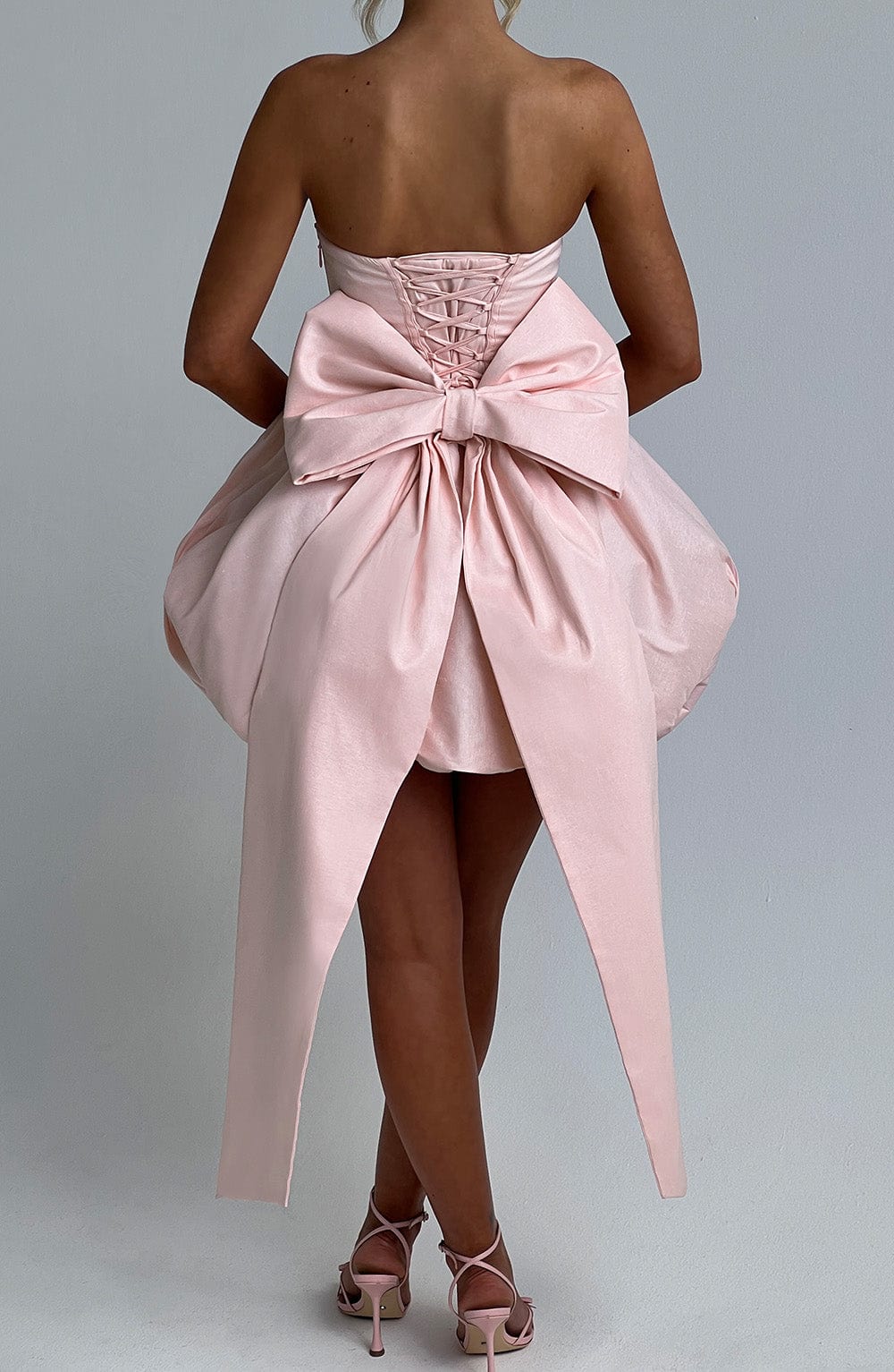 Annila | Women’s Strapless Puff Ball Mini Dress