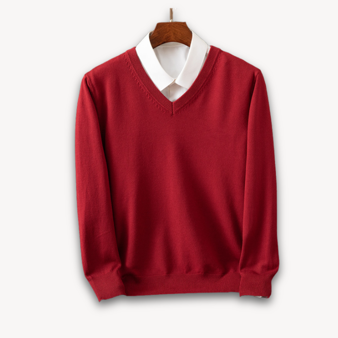 Vanelo | Men’s Premium Soft Blend V-Neck Sweater