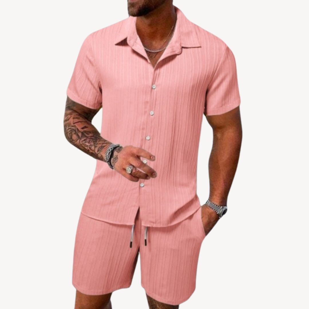 Nicson | Men’s Casual Shirt & Shorts Set