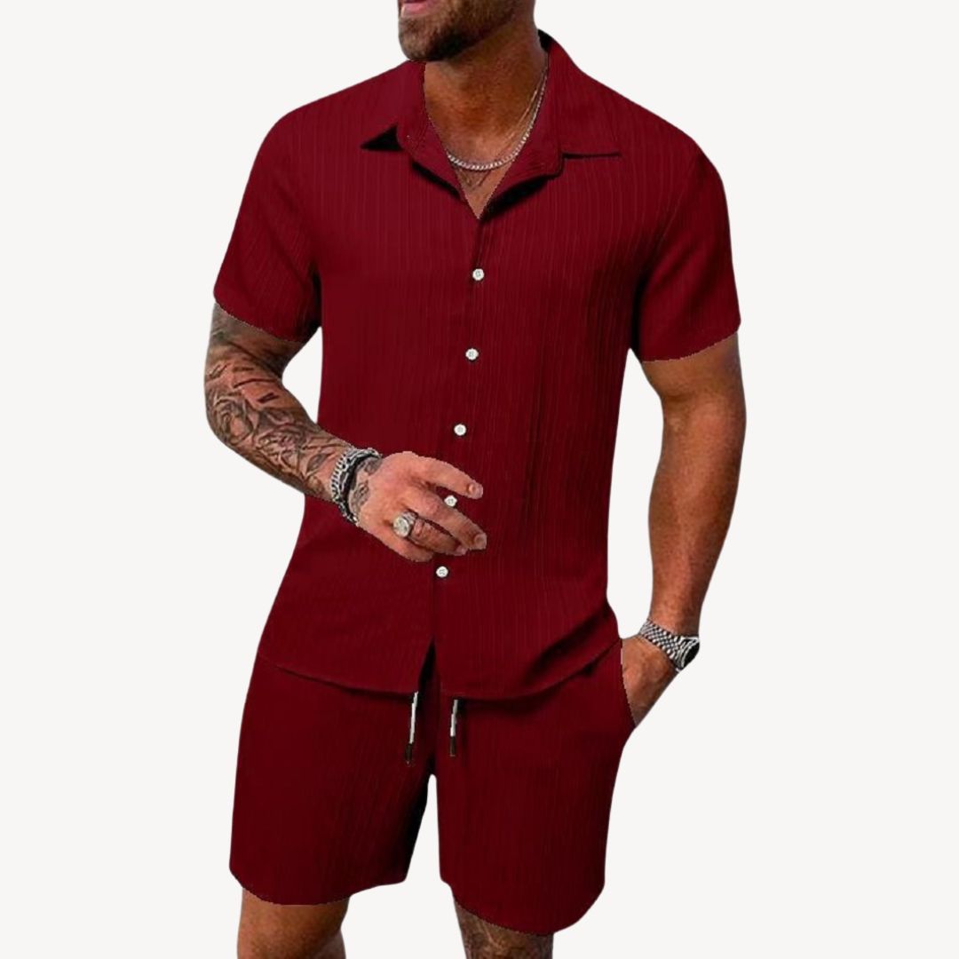 Nicson | Men’s Casual Shirt & Shorts Set
