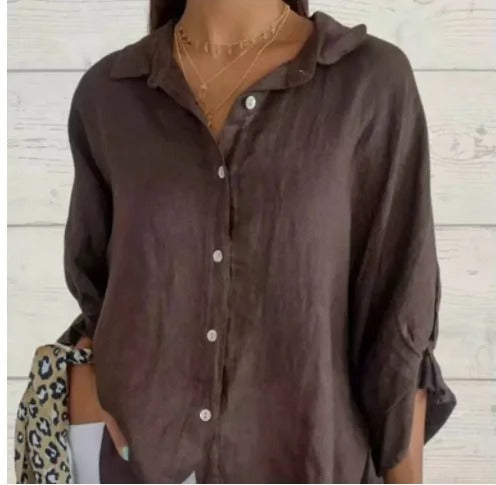 Daniela | Women’s Casual Linen-Cotton Shirt