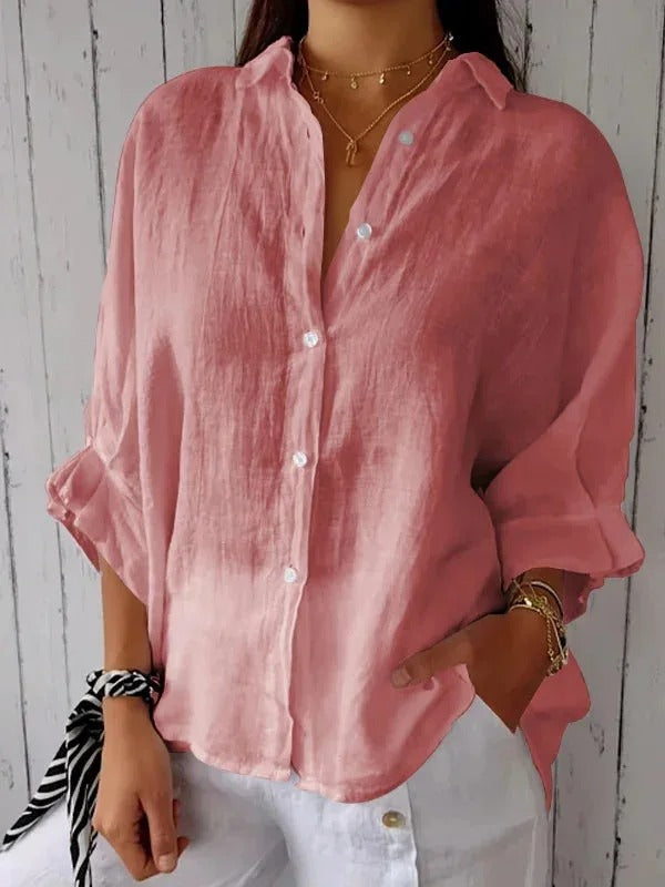 Daniela | Women’s Casual Linen-Cotton Shirt