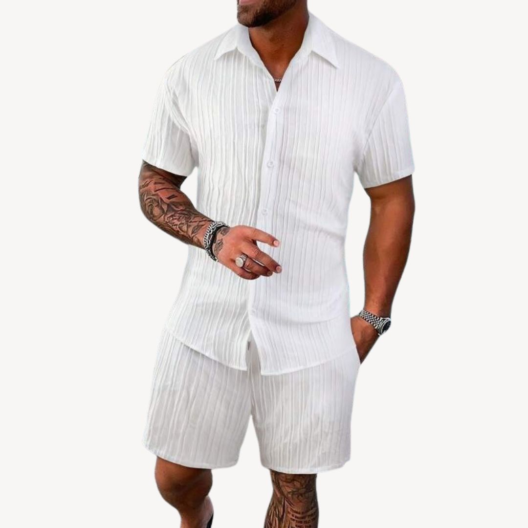 Nicson | Men’s Casual Shirt & Shorts Set