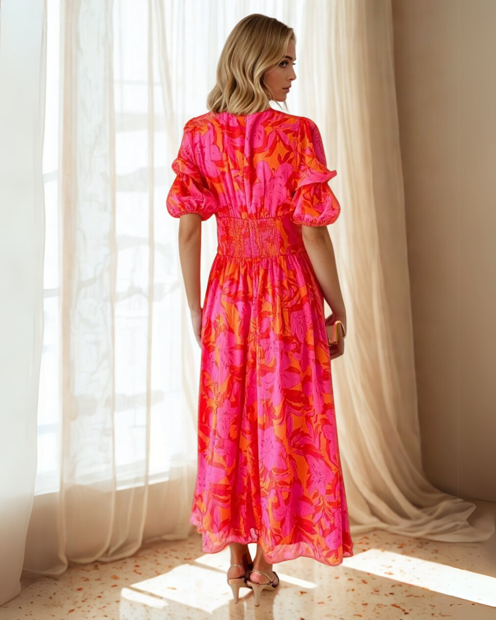 Gerita | Women’s Summer Floral Maxi Dress